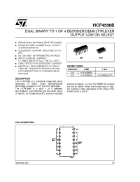 Datasheet HCF4556BM1 manufacturer STMicroelectronics